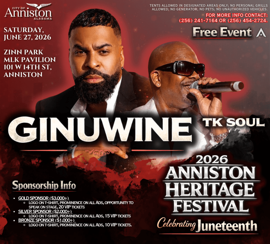 2026 Anniston Heritage Festival — Juneteenth feat. Ginuwine