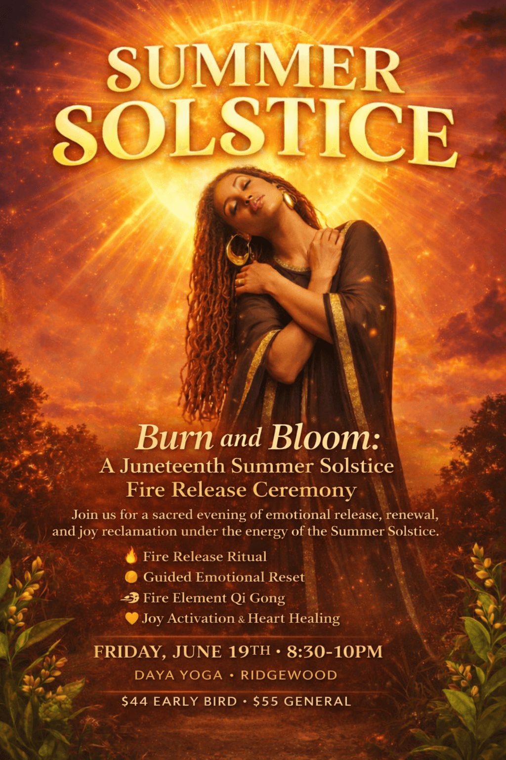 Burn and Bloom: A Juneteenth Summer Solstice Fire Ceremony